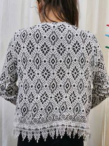 Patterned Long Sleeve Top