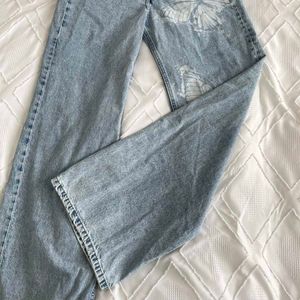 H&amp;M Butterfly Print Wide Leg