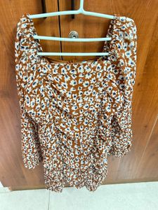 1 Time Worn Floral Print Mini Dress