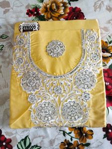 🎀Yellow Embroidered Salwar Kameez Suit🎀