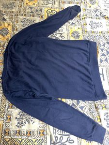 Navy Blue Pullover Sweatshirt