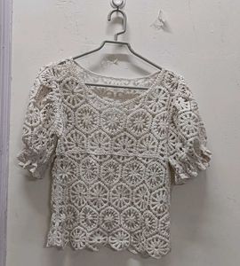Crochet Knit Top