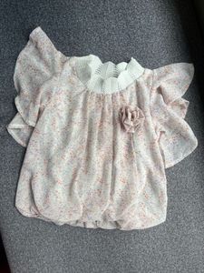 Cute Floral Girls Top