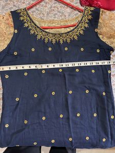 Navy Blue Kurta With Pants