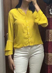 High Low Frill Sleeve Top