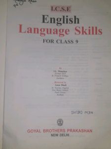 ICSE ENGLISH LANGUAGE BOOK ( GOYAL BROTHERS )