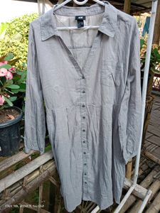 H&M Grey Dress 100%cotton Fabric