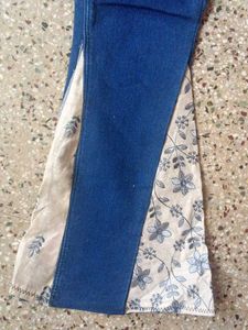 Blue Jeans With Bohemian Flare