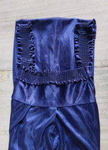 Blue Colour Nighty Two Piece Set