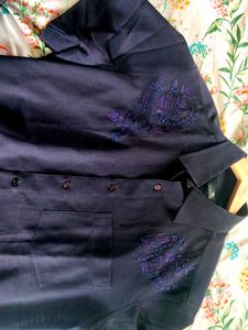 Black Party Wear Shirt size 42 almost new