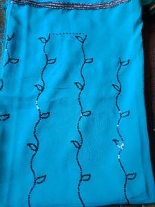 Combo Of 3 New Peach Embroidered Sarees