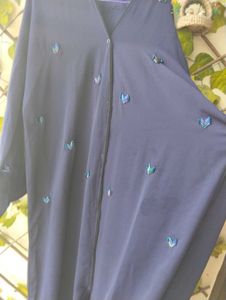 Elegant Navy Blue Abaya