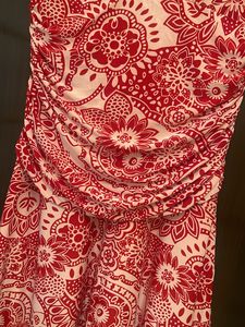 Ruched Polyester MIDI Dress