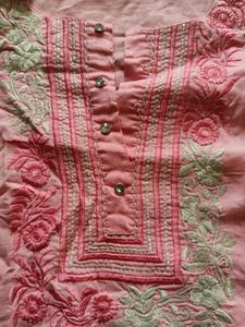 Elegant Pink Embroidered Kurta