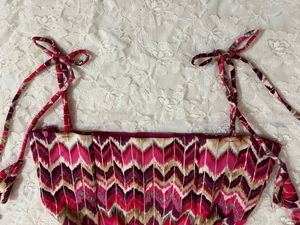 Chevron y2k Asymmetrical Strapped top