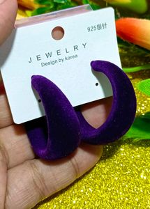 KOREAN Velvet Earring- 1 Pc🍀