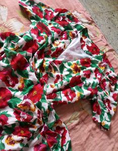 Floral Wrap Dress
