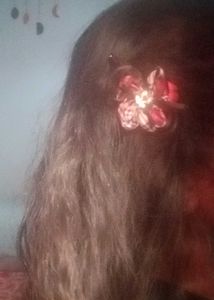 Handmade Plaid Flower Hair Clips