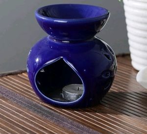 Blue Ceramic Aroma Candle Diffuser Oil (Pack Of 2)