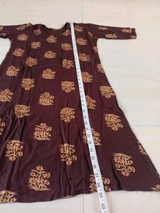 Brown Printed Kurta Set 😍