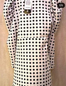 Polka Dots Black &amp; White Dress