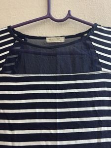 vestry striped one piece