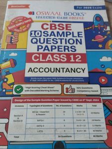 CBSE Class 12 Accountancy Sample Paper