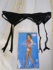 (1021)Anfanara Black Lace Garter Belt
