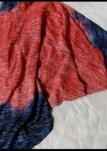 Stylish Two-Tone Cape top western flowy cotton