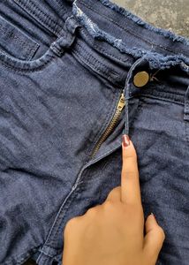 Blue Denim Shorts For Kids