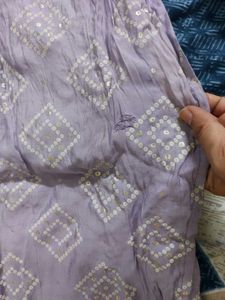 Lavender Color Kurta Set With Embroidery