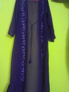 Purple Embellished Indo Western 3pieces