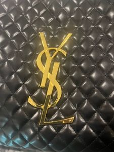 YSL Black Quilted Tote Replica