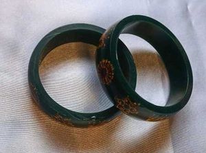 Green &amp; Gold Bangles