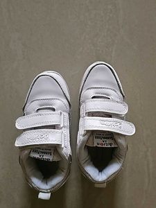 Kids White school shoes