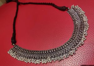 Silver Oxidised Choker