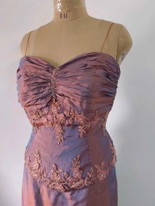 Gown with Floral Details
