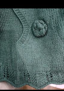 Handmade Olive Sweater