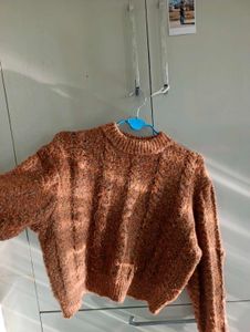 Cozy Brown Knit Sweater