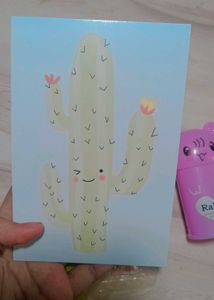 Stationery Set Of 12 Kawaii Cute Pink+Blue+Green