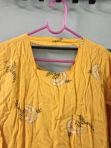 Floral Yellow Top