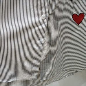 White Casual Shirt  And Skirt