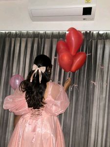 Pink bow birthday dress 👗