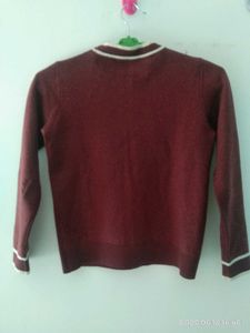 Burgundy Knit Sweater