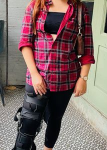 Oversized Check Shirt