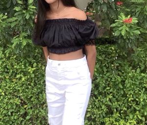 black off shoulder top