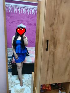 Zara Blue Peplum Style Dress