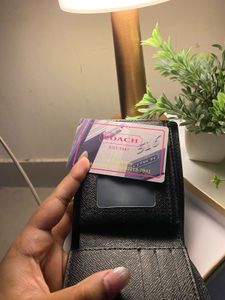 Coach Black Leather Wallet ( Men&#39;s)