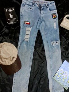 Ripped &amp; Patched Jeans