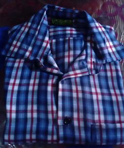 Plaid Button-Down Shirt
